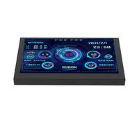Monitor de datos de la CPU del ordenador PC Pantalla de visualización de temperatura de 5 pulgadas IPS USB C TIPO C para AIDA64, sistema de ahorro de energía adecuado para el chasis