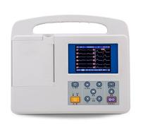 Monitor de ECG portátil, monitor de ECG/EKG portátil, dispositivo digital profesional con pantalla LCD a color de 12 derivaciones y 3 canales con papel de impresión para el cuidado bucal médico