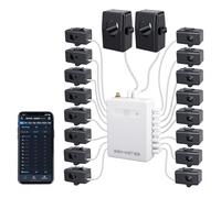 Monitor de energía inteligente para el hogar con 16 sensores de nivel de circuito de 50 A, uso de energía en tiempo real y seguimiento de costos de electricidad, ideal para casas de alquiler y