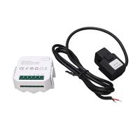Monitor de energía WiFi, medidor de energía inteligente monofásico con abrazadera, control de consumo de energía, 100-240 VAC (negro)
