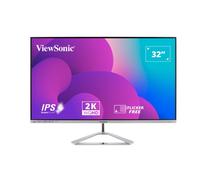 ViewSonic VX3276-2K-MHD-2 Monitor IPS QHD de 32 pulgadas con 103% de sRGB, 2x HDMI, DisplayPort, Mini DisplayPort, cuidado de la vista para el trabajo y el entretenimiento en el hogar