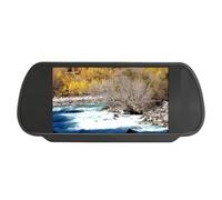 Monitor De Espejo Coche + Cámara Visión Nocturna Opcional TFT LCD 7 Pulgadas con Botón Táctil Cámara De Aparcamiento(Mirror Monitor)