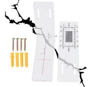 Monitor de grietas preciso, medidor de grietas - Monitor de calibre de grietas Monitor de grietas de pared de edificio de acrílico | Registro de monitoreo de grietas, monitor de grietas preciso para p