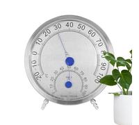 Monitor de humedad de temperatura analógica - Ga índice de higrómetro del termómetro de doble función con composición meteorológica impermeable | Temperatura exterior e interior resistente