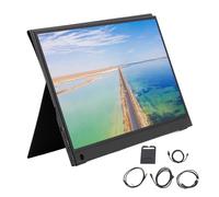 Monitor de Juegos Portátil de 15,6 para Computadora Portátil, Pantalla Tipo C de 60 Hz 1920 X 1080 con HDR, Monitor de Viaje Pantalla Externa para Xbox, PS5, Computadora
