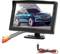 Monitor de marcha atrás Proxel 5" - Pantalla IPS AHD 1080p, brillo 500 cd/m², contraste 300:1, alimentación 12-30 V, compatible con AHD y CVBS, directrices ajustables