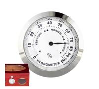 Monitor de medidor de humedad: higrómetro de aleación de zinc duradero, calibre preciso | 1.46x1.46x0.31in instrumento liviano con amplia escala, probador portátil para humidores, uso de obser