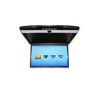 Monitor de Montaje en Techo Coche, Pantalla LCD HD 17 Pulgadas, Reproductor vídeo for, MP5, 1080P, TV automático, USB, FM, Enlace Altavoz Viajes Familiares por Carretera(17 Inch Black)