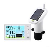 Monitor de nivel de agua alimentado por energía solar con retroiluminación y zumbador para un fácil seguimiento del nivel de agua