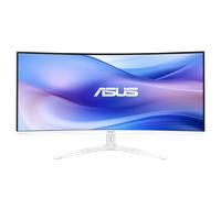 ASUS VU34WCIP-W Monitor Eye-Care WQHD de 34 Pulgadas, 3440x1440, curvatura 1500R, sin Marco, 100 Hz, ionizador de Aire, SmoothMotion, Eye Care Plus, USB-C PD 65 W, Altavoces, sostenibilidad óptima