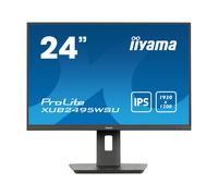 Monitor de oficina Iiyama ProLite XUB2495WSU-B7 24" WUXGA IPS, 75 Hz, HDMI, DisplayPort, concentrador USB
