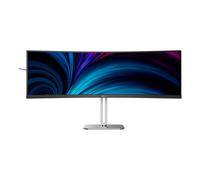 Philips 49B2U5900C - Monitor 49 Pulgadas DQHD Curvo, 75Hz, VA, 4 ms GtG, Adaptive Sync., HDR400, Altura Ajustable, Altavoces (5120x1440, 2X HDMI 2.0, DP 1.4, USB-C, USB-Hub), Gris Oscuro