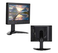Monitor de Ordenador, 7in 1080P Monitor de Pantalla Ancha, AV + + VGA de Entrada, Pantalla portátil de Control Remoto con Soporte de Cuerno para CCTV, Pantalla del Coche