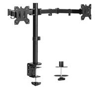 Monitor de Pantalla Dual, Soporte for computadora Escritorio, Abrazadera Brazo, método instalación Perforado, elevación Libre y rotación Universal