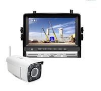 Monitor de Pantalla IPS 7 Pulgadas, 1080P, Zoom óptico 30x, cámara inalámbrica, Enganche for grúa, Torre, montacargas, Remolque y camión