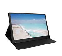 Monitor de Pantalla Portátil, Monitor de Juegos IPS FHD 1080P de 15,6 Pulgadas, Pantalla Externa HDMI Tipo C Segundo Monitor de Viaje con Cubierta Protectora para Teléfono Portátil para PS4 Par