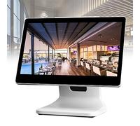 Monitor De Pantalla Táctil Capacitiva De 15 Pulgadas,Monitor LCD Táctil De 10 Ponits Resolución De 1366 * 768 Con Control Remoto Y Entrada COM/VGA,PC,POS,Venta Al Por Menor,Restaurante,Bar ( Color : W