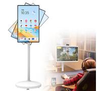 Monitor de pantalla táctil inteligente portátil con soporte giratorio, batería de larga duración para entretenimiento móvil y videollamadas