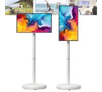 Monitor de pantalla táctil portátil con batería integrada, sistema operativo Android, rotación giratoria completa para entretenimiento móvil