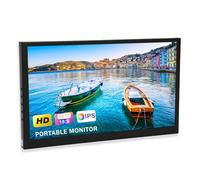 Monitor de Pantalla Táctil, Segunda Pantalla Portátil LCD HD 1024x600 de 10,1 Pulgadas, con Conectores de Audio de Dos Altavoces, para para OSX RPi 4 3