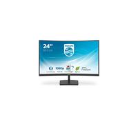 Monitor de PC curvo - PHILIPS 241E1SC/00 - 23.6" FHD - Panel VA - 4 ms - 75Hz - VGA / HDMI - AMD FreeSync