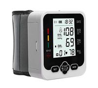 Monitor de presión arterial, monitor de manguito de detección de corazón irregular automático, pantalla grande, kit automático de presión arterial por voz