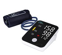 Monitor de presión arterial superior del brazo con un solo botón, pantalla grande y detección de arritmia, incluye manguito (22-32 cm) modelo Maiyue AS13