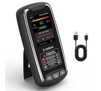 Monitor de radón portátil LifeBasis para uso doméstico,sensor de alta precisión, almacenamiento de datos de larga duración con alarma visual y sonora,visualización de datos iniciales en 6 Bq/m³o pCi/L