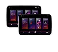 Monitor de reposacabezas for Coche 10,1 Pulgadas, HD, 1280 x 720, Asiento Trasero, Multimedia, Luces ambientales, Bluetooth(2-32GB 2PC Monitors)