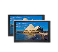 Monitor De Reposacabezas For TV Automóvil 13,3 Pulgadas, Tableta Táctil 4 + 64 GB, Reproductor Películas Multimedia, Compatible Con Auriculares, Entrada Y Salida HDMI Duplicación(464 Silver 11 inch 2)