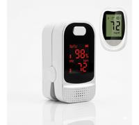 Monitor de salud inteligente 2 en 1: oxímetro de pulso de dedo y medidor de glucosa en sangre, monitor digital de frecuencia