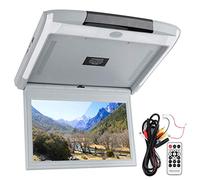 Monitor de Techo de Coche, 11,6 Pulgadas Monitor de Techo de Coche HD 1080P TV MP5 Pantalla IPS Ángulo de Visión Completo Abatible hacia Abajo Monitor de Coche con USB TF HDMI FM