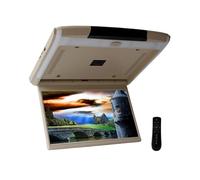 Monitor De Techo For Coche 11,6 Pulgadas, Abatible, con Pantalla IPS HD 1080p, Luz Ambiental Azul, SD, HDMI Y Radio FM(Beige)