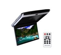 Monitor De Techo For Coche 11,6 Pulgadas con Pantalla Abatible, Resolución 1080p HD, Reproductor MP5, IPS Luz Ambiental Azul, Puertos USB, SD, HDMI Y Radio FM(Black)