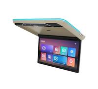 Monitor De Techo For Coche 22 Pulgadas, Abatible, con Reproductor Vídeo 1080p, Pantalla IPS, 16 Colores, Iluminación Ambiental, SD, HDMI Y Radio FM FáCil Instalación para Viajes(Beige)