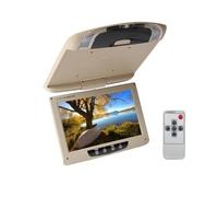 Monitor De Techo For Coche 9 Pulgadas con Pantalla LCD Abatible, Multimedia Y Vídeo For Montaje En(Beige)