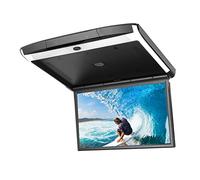 Monitor De Techo para Coche De 17,3 Pulgadas, Monitor Abatible IPS De 1080P, Montaje En Techo, Bluetooth, TV, WiFi, HDMI, USB, SD, FM, MP5, Altavoz, Reproductor para Android 8,1