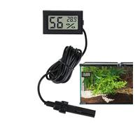 Monitor de temperatura ambiente, Lector de temperatura ambiente - Medidor de temperatura y humedad ambiente con pantalla digital LCD - Higrómetro para medidor de temperatura para pollos,