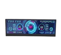 Monitor de Temperatura de Computadora de 14 Pulgadas, Pantalla de Temperatura de PC con 1920x550, Gran Angular de 178°, Pantalla Secundaria LCD, CPU GPU, Monitor de Temperatura