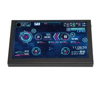 Monitor de Temperatura de Computadora de 5 Pulgadas, Monitor Portátil para Computadora Portátil, Interfaz Multimedia HD Pantalla de Temperatura de PC DIY Mini Pantalla Secundaria