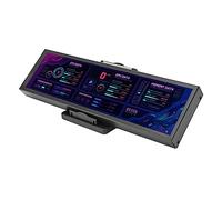 Monitor de Temperatura de Computadora de 8.8 Pulgadas, Panel de Sensor de PC Pantalla IPS para AIDA64 USB C CPU GPU SSD Monitor de Temperatura de Datos para (Negro)