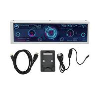 Monitor de temperatura de computadora, Mini pantalla IPS USB de 8.8 pulgadas, Editor de temas Auto Off Monitor de temperatura del ordenador, monitor de datos de CPU para tiempo RAM GPU