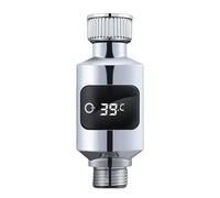 Monitor de temperatura de ducha ABS Indicadores LED para una temperatura precisa del agua para niños y ancianos, fácil instalación