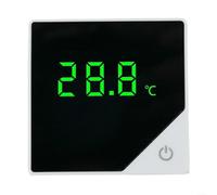 Monitor de temperatura del acuario con alarma integrada para condiciones anormales del agua, pantalla digital para lecturas claras (negro)
