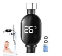 Monitor de temperatura del agua - Medidor de termómetro de ducha de lectura instantánea, dispositivo de seguridad de baño digital impermeable, fácil de instalar | Accesorios para Baby Bad Bad Bady