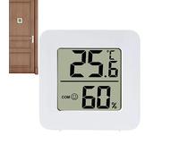 Monitor de temperatura y humedad interior - Mini termómetro ambiental preciso | Higrómetro portátil con sensor de humedad para casa, guardería, apartamento o incubadora