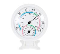 Monitor de termógrafo e higrómetro, higrómetro termógrafo interior - Termógrafo e higrómetro 2 en 1, pequeño, medidor analógico de temperatura sin batería, para invernadero y congelador