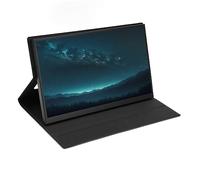 Monitor de Viaje Portátil, Monitor Portátil Pantalla de Protección Ocular 100-240V Altavoces Duales de 11,6 Pulgadas para Computadora Portátil (Enchufe de la UE)