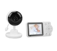 Monitor de Vídeo de Seguridad para Bebés, Canciones de Cuna, Recordatorio de Lactancia, Monitor de Cámara para Bebés, Detección de Llanto para el Hogar (Enchufe de la UE)