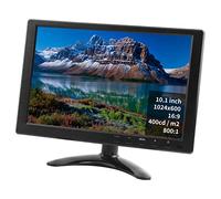 Monitor de videovigilancia HDMI de 10,1 Pulgadas, Pantalla Full HD 1024x600 con Puertos AV/VGA/HDMI/BNC/USB/Audio, Altavoz Integrado, para Raspberry Pi para Xbox, para 360, para PS4, CCTV